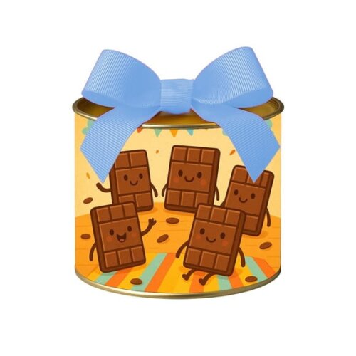 Tubo Lata Metalizada 7x10 Chocolates