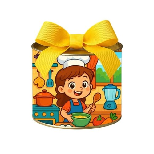 Tubo Lata Metalizada 7x10 Cozinha Kids