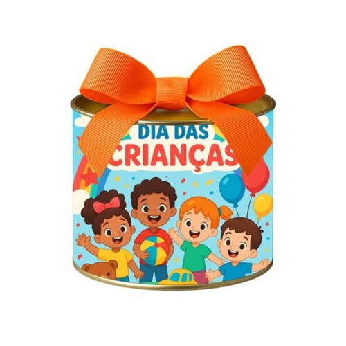 Tubo Lata Metalizada 7x10 Dia das Crianças