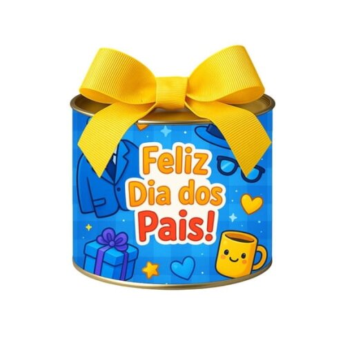 Tubo Lata Metalizada 7x10 Dia dos Pais