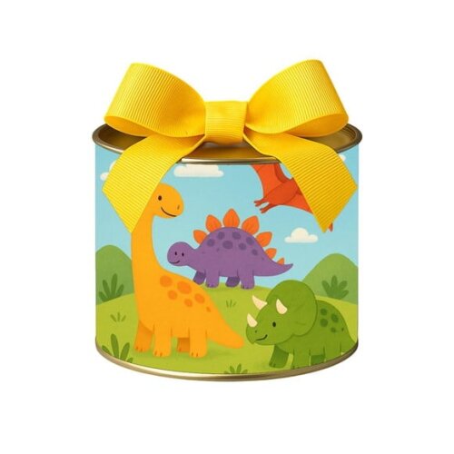 Tubo Lata Metalizada 7x10 Dinossauros