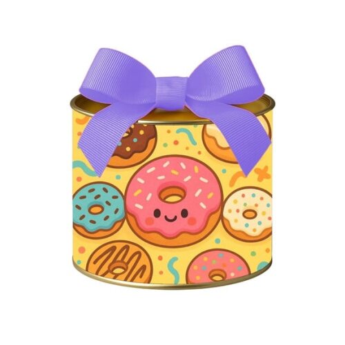 Tubo Lata Metalizada 7x10 Donuts
