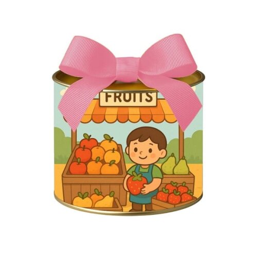 Tubo Lata Metalizada 7x10 Feira de Frutas