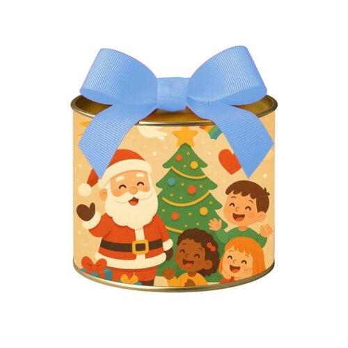 Tubo Lata Metalizada 7x10 Feliz Natal