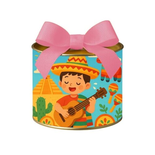 Tubo Lata Metalizada 7x10 Festa Mexicana
