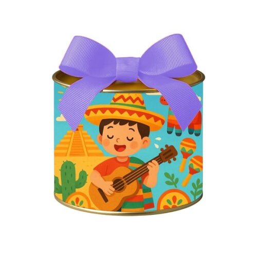 Tubo Lata Metalizada 7x10 Festa Mexicana