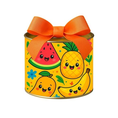 Tubo Lata Metalizada 7x10 Frutas Tropicais