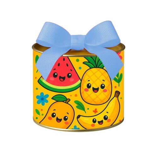 Tubo Lata Metalizada 7x10 Frutas Tropicais