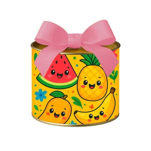 Tubo Lata Metalizada 7x10 Frutas Tropicais