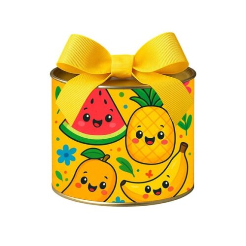 Tubo Lata Metalizada 7x10 Frutas Tropicais