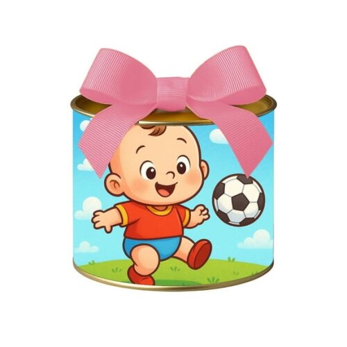 Tubo Lata Metalizada 7x10 Futebol Baby