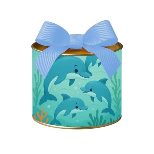 Tubo Lata Metalizada 7x10 Golfinhos