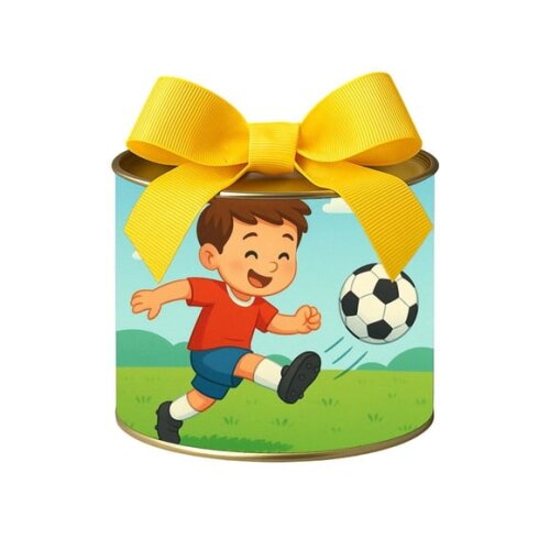 Tubo Lata Metalizada 7x10 Jogador de Futebol