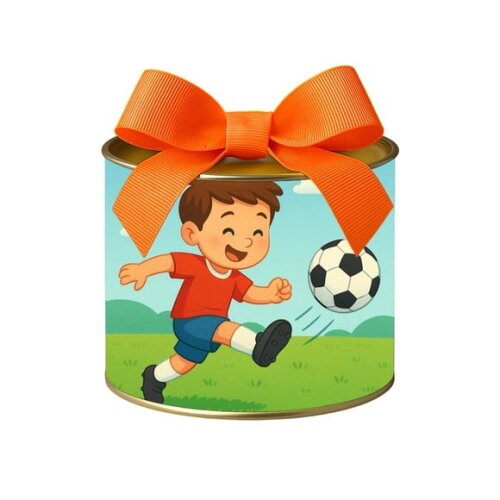 Tubo Lata Metalizada 7x10 Jogador de Futebol