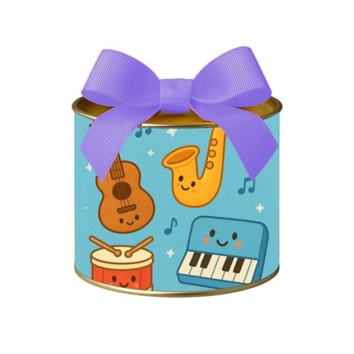 Tubo Lata Metalizada 7x10 Músicas Instrumentos