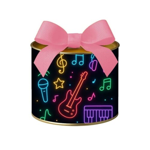 Tubo Lata Metalizada 7x10 Neon Musical