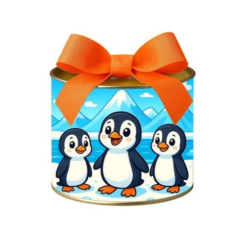 Tubo Lata Metalizada 7x10 Pinguins