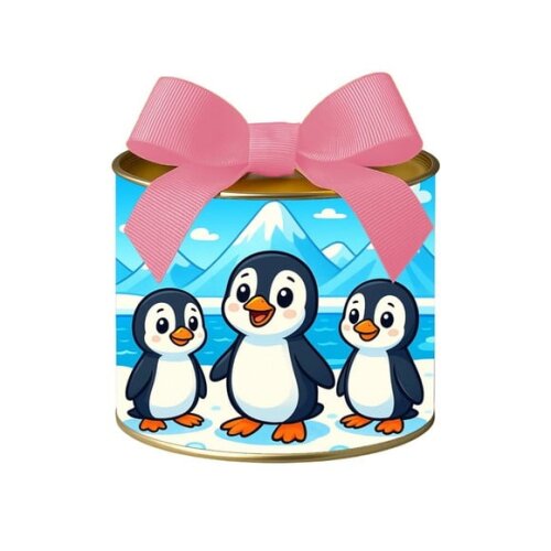 Tubo Lata Metalizada 7x10 Pinguins