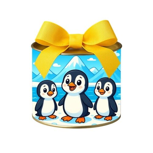 Tubo Lata Metalizada 7x10 Pinguins
