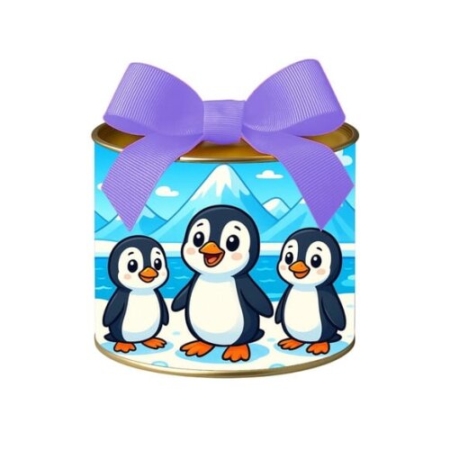 Tubo Lata Metalizada 7x10 Pinguins