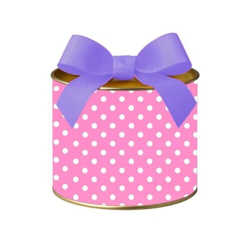 Tubo Lata Metalizada 7x10 Poá Rosa Pink