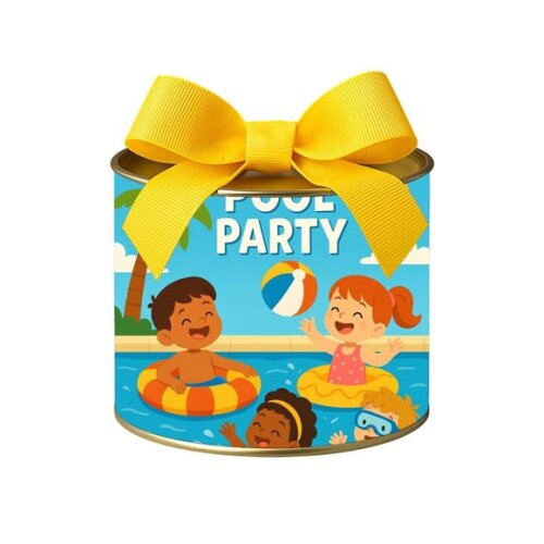 Tubo Lata Metalizada 7x10 Pool Party