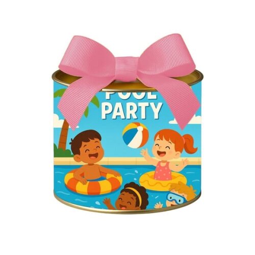 Tubo Lata Metalizada 7x10 Pool Party