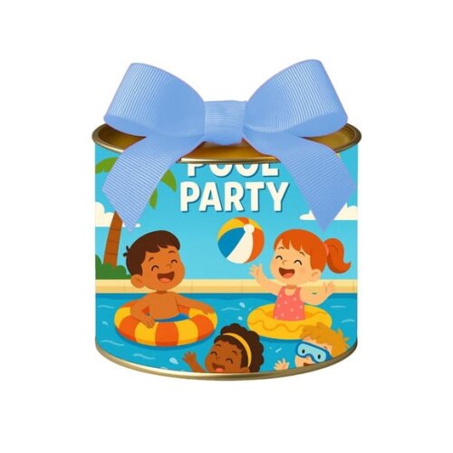 Tubo Lata Metalizada 7x10 Pool Party
