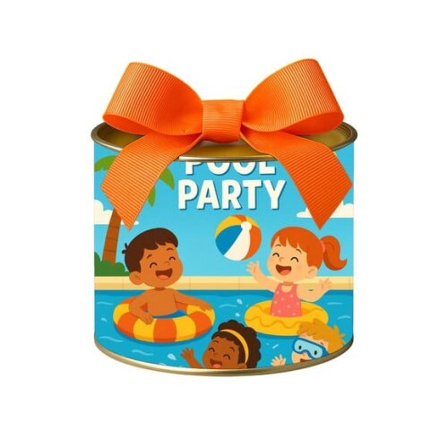 Tubo Lata Metalizada 7x10 Pool Party