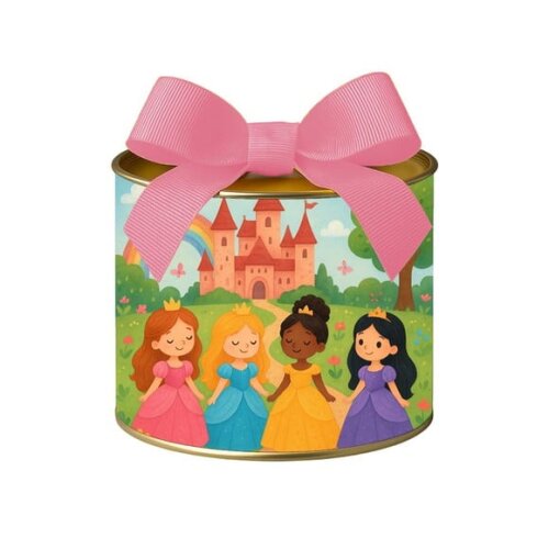 Tubo Lata Metalizada 7x10 Princesas Encantadas