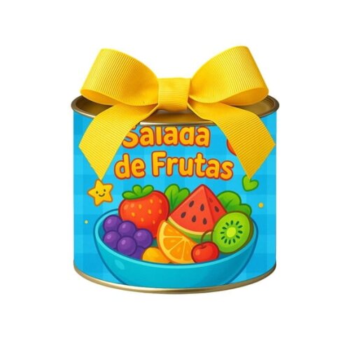 Tubo Lata Metalizada 7x10 Salada de Frutas