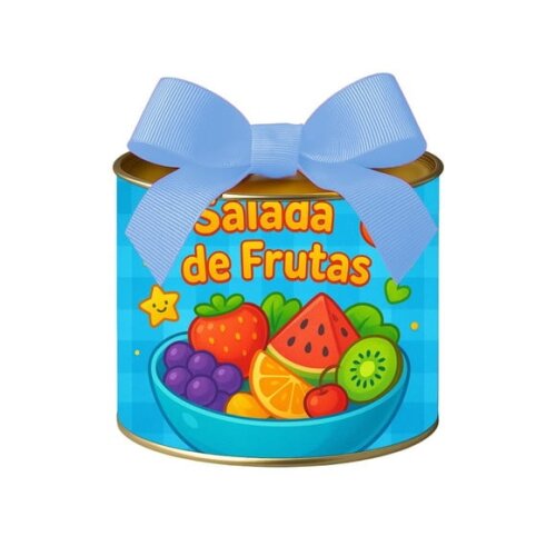 Tubo Lata Metalizada 7x10 Salada de Frutas