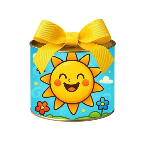 Tubo Lata Metalizada 7x10 Sol Sorridente