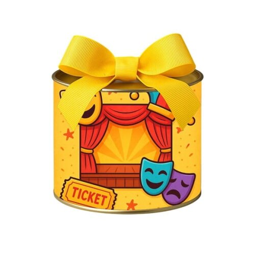 Tubo Lata Metalizada 7x10 Teatro Infantil