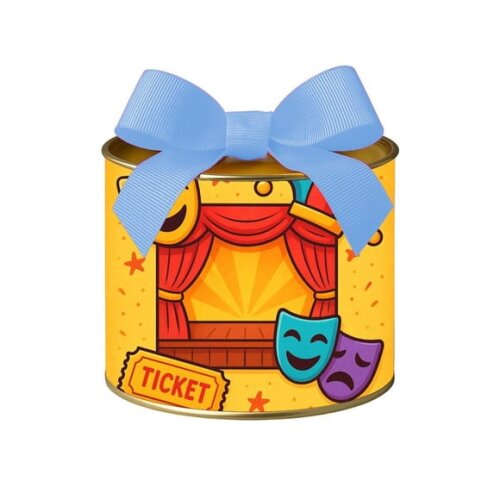 Tubo Lata Metalizada 7x10 Teatro Infantil