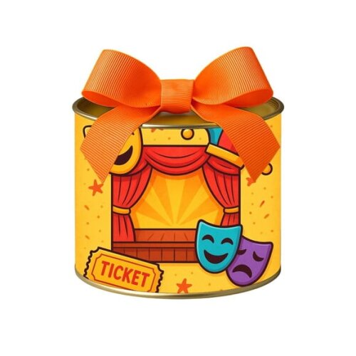 Tubo Lata Metalizada 7x10 Teatro Infantil