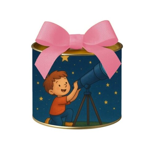 Tubo Lata Metalizada 7x10 Telescópio Kids