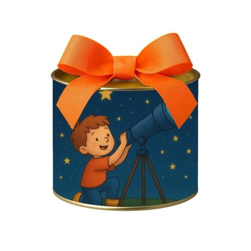Tubo Lata Metalizada 7x10 Telescópio Kids