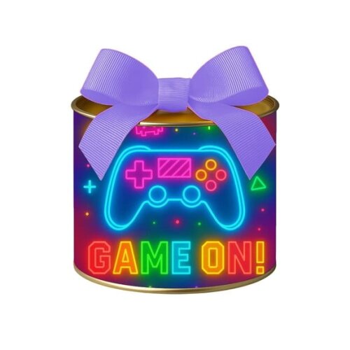 Tubo Lata Metalizada 7x10 Video Game Neon