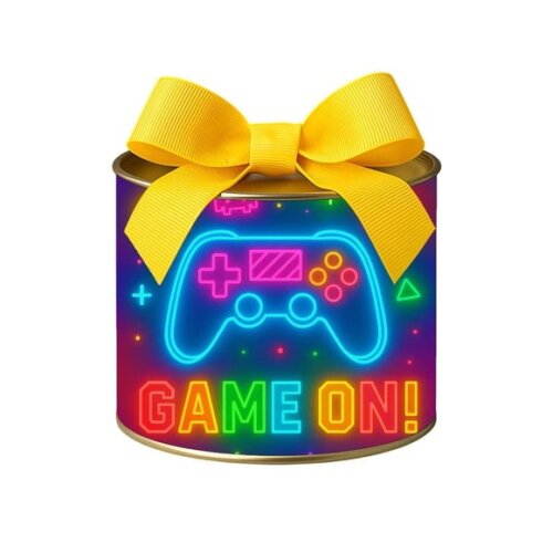 Tubo Lata Metalizada 7x10 Video Game Neon