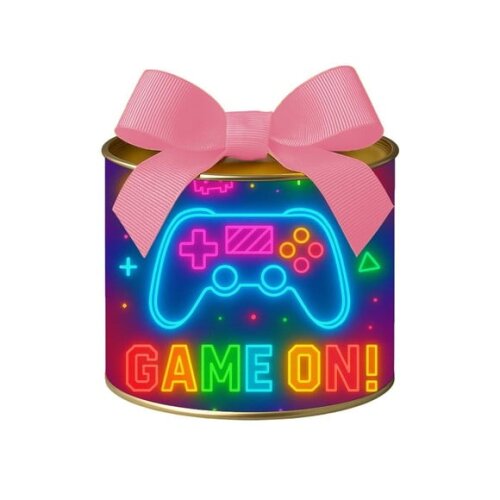 Tubo Lata Metalizada 7x10 Video Game Neon
