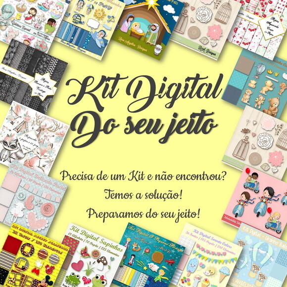 Aquarela Cute: Kit Digital Do Seu Jeito Power