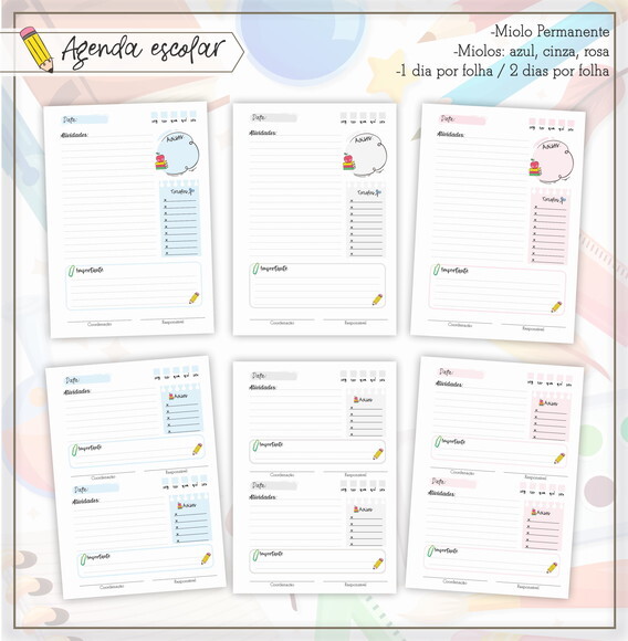 Agenda Permanente Personalizada - Arquivo Digital