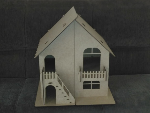 Casinha de Bonecas com Abertura em MDF