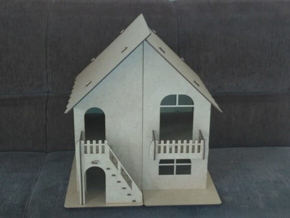 Casinha de Bonecas com Abertura em MDF