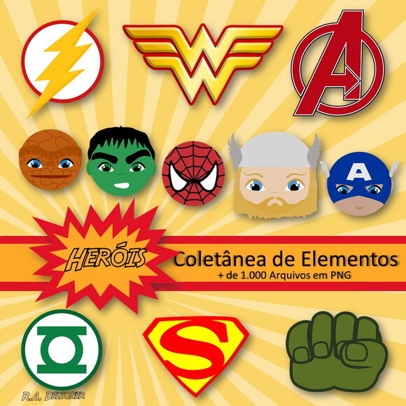 Coletânea de Elementos - Tema Heróis