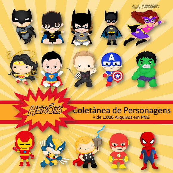 Coletânea de Personagens - Tema Heróis