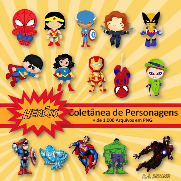Coletânea de Personagens - Tema Heróis