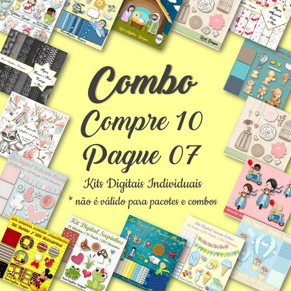 Combo de Kits Digitais - Compre 10 e Pague 07