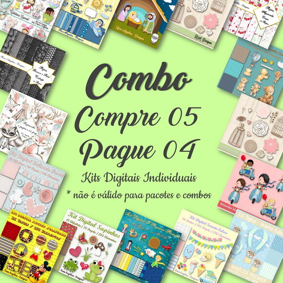 Combo de Kits Digitais - Compre 05 e Pague 04